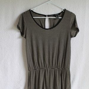 Romper, Striped, Short Sleeved, Forever 21